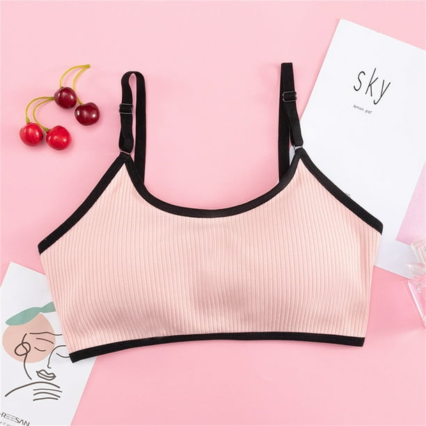 Teen Big Girls Bras 812 Years Old Training Bra with Removable Pads