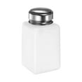 thumbnail image 3 of Dispensadores de alcohol Uxcell de 200 ml (6.8 oz) con bomba de dispensación de líquido de presión hacia abajo con tapa de acero inoxidable, blanca, 3 of 6