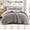 Gray + Chenille, variant on 3 Pieces King/Cal King Cable Knit Chenille Comforter Set, Ivory Soft and Cozy Bedding