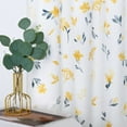 thumbnail image 2 of Cortinas Haperlare contemporáneas con diseño de hojas y flores amarillas para cocina, estilo rústico, media ventana, estilo cafetería, paneles de cocina, decoración del hogar, 66 x 61 cm, color azul,, 2 of 5
