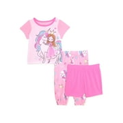 PJ & Me Baby and Toddler Girls' Pajama Set, 3-Piece, Sizes 12M-5T