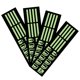 thumbnail image 4 of WORGEOUS 4 hojas de pegatinas para botones de coche, pegatinas adhesivas fluorescentes que brillan para el coche, 4 of 8