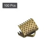 thumbnail image 3 of Uxcell Ribbon Crimp Clamp Ends, 8mm Bookmark Pinch Cord End Clasps for DIY Bronze Tone 100Pack, 3 of 7