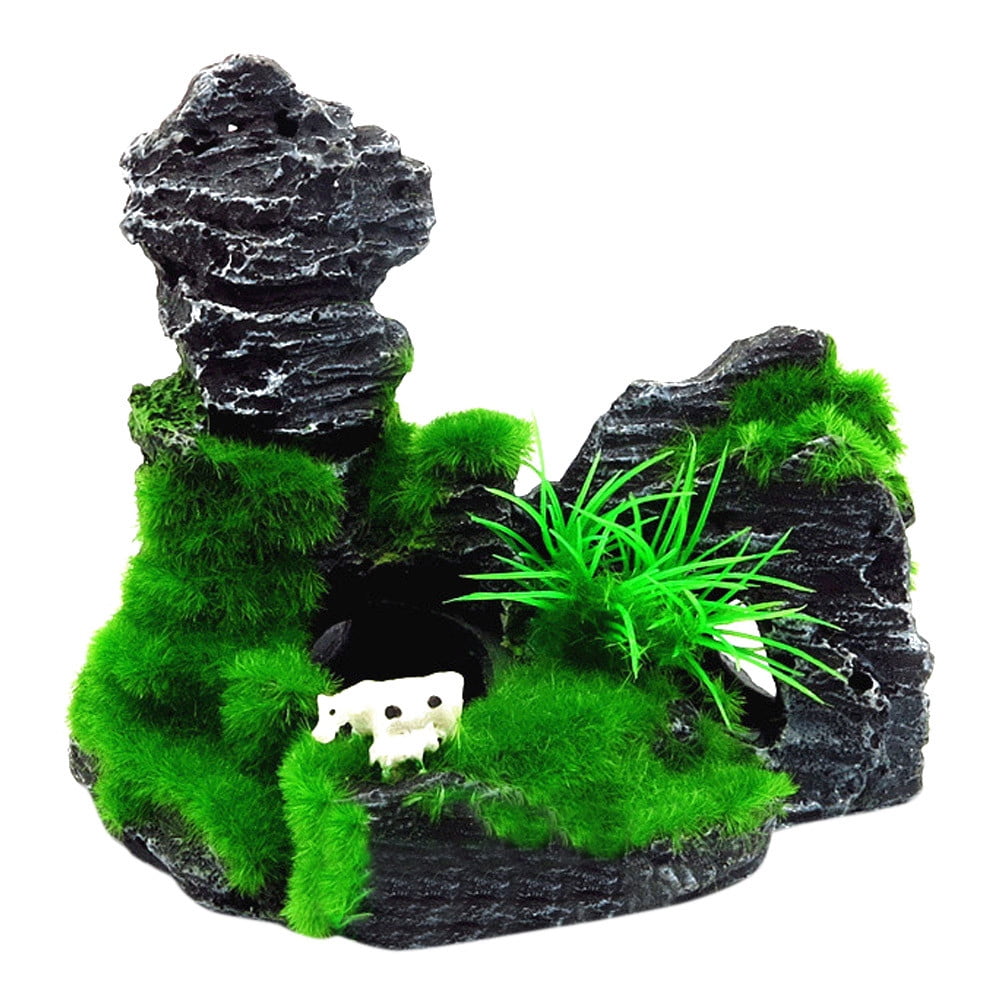 Siaonvr Mountain View Aquarium Rockery Hiding Cave Tree