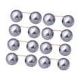 thumbnail image 1 of 8 broches de perlas artificiales para uso diario, decorativos y que no dañan la piel. Gris, 1 of 9