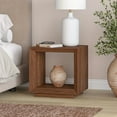 thumbnail image 3 of Tannen 22" Wide Rectangular Side Table in Satin Walnut, 3 of 6