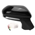 thumbnail image 2 of Side Door Mirror, ABS Shell Glossy Balck Power Heated Mirror Weatherproof Blind Spot Monitoring with Turn Signal for Auto Left,Right, 2 of 7