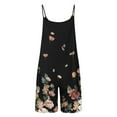 thumbnail image 4 of Shorts Jumpsuit for Women Summer Rompers for Women Summer Sleeveless Spaghetti Strap Short Jumpsuits Overalls,Womens Trendy Rompers and Jumpsuits Dressy Casual, 4 of 5