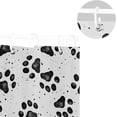 thumbnail image 5 of Dog Paw Shower Curtain Waterproof Bathroom Fabric Shower Curtain Set with Hooks, 60x72 inches（348） Home Decor, 5 of 6
