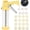 Yellow, variant on Cookie Press, Spritz Cookie Press for Baking, Thicken Cookies Press Gun Kit with 16 Discs and 6 Icing Tips, Suitable for DIY Cookies Maker and Cake Icing(Yellow)