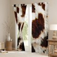 thumbnail image 3 of Manfei Rustic Cow Print Curtains Pack of 2 (42x84 Each), Countryside Curtains Blackout, Chic Modern Fashion Bedroom Curtains, Curtains and Drapes Decor, 3 of 6