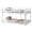 White, variant on Tulib Low Bunk Bed Twin Over Twin, Bed Frame with Ladder, Safety Guardrails & Reinforced Slats, for Bedroom & Dorm, Gray