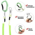 thumbnail image 5 of HERCULES M4 Heavy Duty Fishing Lanyard, Coiled Lanyard for Fishing, Rods, Pliers, Boating, Paddles, Kayak (Pack of 2 Green, 5.9"), 5 of 6