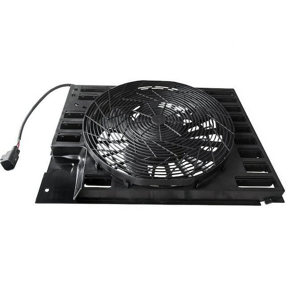 A/C Condenser Fan Assembly - Compatible with 2003 - 2008 BMW 760Li 2004 2005 2006 2007