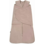 HALO SleepSack SuperSoft Swaddle, Cozy Bamboo Viscose, 3-Way Adjustable Swaddle, 2 Way Zipper, 2 TOG (Mocha, Newborn)
