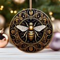 thumbnail image 1 of Golden Bee Ornament Gift for Beekeeper Bee Lover Apiary Decor Rustic Bee Hive Decoration Present for Honey Farmer Insect Collector Decor - As Picture - 1-Pack, 1 of 1