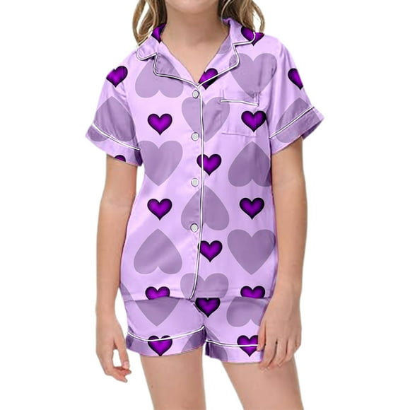 Luvoko Child Pajamas For Children Shirt And Pant Set Casual Sleepwear Set With Pockets Spearmint Baby Shoes Baby Girl Sweatsuit Baby Outfits with Headbands Fall Outfits for Baby Girls Baby Girl