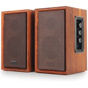 ?2026 Upgraded? Bookshelf Speakers - 40W Hi-Fi (DSP) Speakers with Bass, /USB//AUX Inputs - 2.0 Wooden PC/TV Speakers for Laptop, Turntable