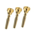 thumbnail image 4 of TROMPETA Capa de la boquilla de trompeta Instrumento profesional resistente para jugadores profesionales Bar Homes Schools Oro, 4 of 8