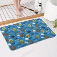 thumbnail image 4 of Police and Vest Blue Pattern Non Slip Microfiber Bathroom Rugs, Soft Rubber Backing Bath Mats for Bathroom Floor Tub and Shower,17"x27", 4 of 5
