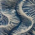 thumbnail image 5 of Bloomingville Organic Shaped Stoneware Vase with Wavy Pattern Exterior, Blue and Ivory, 5 of 7