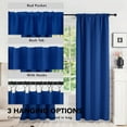 thumbnail image 4 of Deconovo 52"x45" Solid Blackout Curtains for Bedroom, Royal Blue, Set of 2, Back Tab Thermal Curtains, 4 of 9