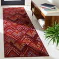 thumbnail image 2 of SAFAVIEH Amsterdam Earnestine Geometric Runner Rug, Red/Terracotta, 2'3" x 8', 2 of 8