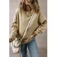 thumbnail image 5 of Chic and Cozy: Oversized Long Sleeve Sweatshirt in Parchment Solid Color, 5 of 12