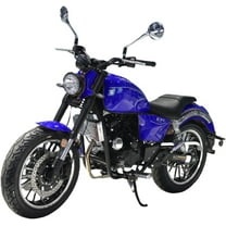 HHH 250cc Cruiser Motorcycle 6-Speed Manual Sport Transmission EFI Fuel Injection-( Blue )