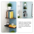 thumbnail image 2 of 3Pcs Corner Shelves Wall Shelves Floating Shelves for Wall Storage Home Decor, 2 of 8