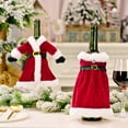 thumbnail image 4 of MAIMAI Fundas navideñas para botellas de vino, bolsas reutilizables de regalo para vino, decoración de mesa navideña, manualidades, decoración del hogar, suministros para fiestas, 4 of 4