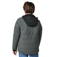 thumbnail image 4 of Free Country Boys' Trail Puffer Hoodie Shacket Evergreen S, 4 of 4