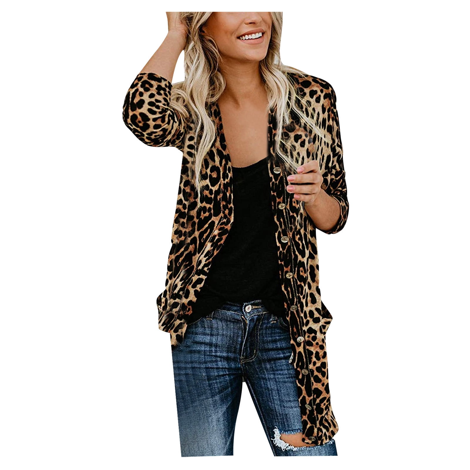 Leopard Print Cardigan