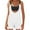 White, variant on ABATAB Summer Rompers for Women Built in Bra Sleeveless Outfits Color Block Wide Leg Romper Trendy Jumpsuit