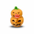 thumbnail image 3 of Pumpkin Squishy Squeeze Toy with Rolling Tongue Design, Single Piece, Orange and Green, for Halloween Party Favors, Relaxation Toy, 3 of 3