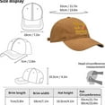 thumbnail image 3 of 3PCS 250th Anniversary USA Baseball Cap,Adjustable Retro Embroidered Hat for Men Women Gifts (Brown), 3 of 6