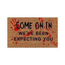 Halloween Doormat Non-Slip Entry Mat Absorbent Welcome Rug for Kitchen Bathroom Entryway - Holiday Decor Machine Washable for Indoor Outdoor Use(S)