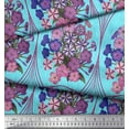 thumbnail image 3 of Soimoi Polyester Crepe Fabric Geometric & Flower Artistic Print Fabric by Yard 42 Inch Wide, 3 of 3