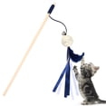 thumbnail image 3 of 2PCS Cat Wand Toys Interactive Cat Bell Toys Fake Feather Kitten Toys, 3 of 10