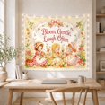 thumbnail image 5 of Bloom Gentle, Laugh Often with Bunny Garden, Whimsical Cottagecore Style for Cottagecore Fans, Floral Wall Art, Housewarming Gift, Tapestry Wall Hanging for Nursery and Bedroom, 5 of 7
