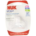 thumbnail image 2 of 2 Pack  - Nuk Replacement Spouts Soft Silicone Clear, 2 of 2