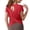 Red Shirts, variant on Yoga Workout Short Sleeve Tees for Women Crewneck Ruched Back Cutout Loose Tunic Tops Lightweight Quick Dry Athletic Shirts Activewear Yellow