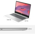 thumbnail image 5 of HP Chromebook 15 Laptop (15.6" Narrow-Bezel, Intel N200(> Pentium N6000), DDR5 8GB RAM, 128GB(64GB+64GB) Home & Student, Numeric Keyboard, Long Battery Life, IST SD, Chrome OS, Webcam, WiFi, Silver, 5 of 5