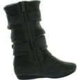 thumbnail image 2 of Lucky Top Girls Bank-21K Slouch Double Buckle Suede Boots with Zipper, 2 of 4