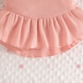 thumbnail image 5 of Siilsaa Outfit Toddler Girl Girl's Two Piece Outfits Summer Tops Short Sleeve Graphic Tee and Pants Sets Pink,9M, 5 of 5