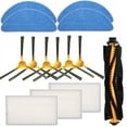 thumbnail image 1 of 14 Packs  Part For iHome AutoVac Eclipse G 2-in-1 Robot Vacuum  Include 1xMain Brush  2xHepa Filters   2xMop Pads  4xSide Brushes, 1 of 6