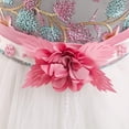 thumbnail image 3 of Vestido de boda y bautizo Qunsia para niña de 4 años Rosa, 3 of 7