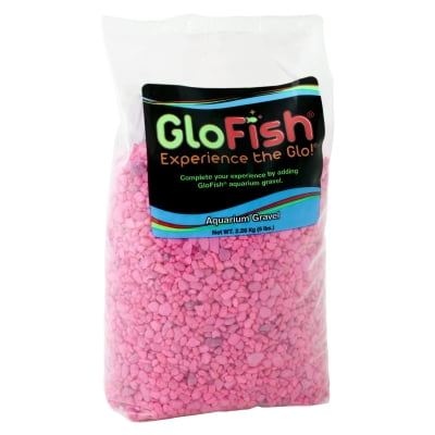 Saltwater Aquarium Gravel - GloFish Neon Pink Accent Gravel for Aquariums, 5-Pounds