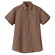 thumbnail image 1 of Camisa Hombre Camisas informales con botones para hombre, manga corta, cuello extendido, camisa de playa con bolsillo (Khaki, M), 1 of 4