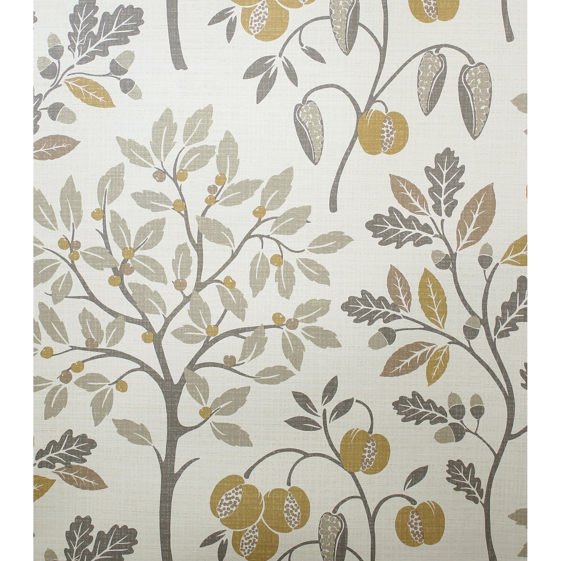 Fine Decor Rowan Natural Autumn Trees Wallpaper, 20.5-in by 33-ft